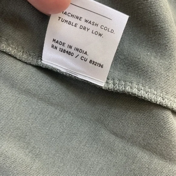 PACT Open Cardigan Sweater Women Sz M/L Green 100% Organic Cotton Lounge - Picture 6 of 11